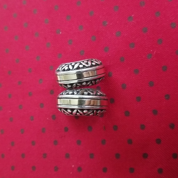 14k Gold & Sterling Silver Earrings - Picture 2 of 13